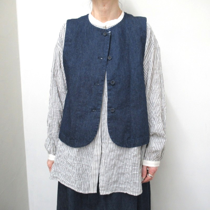 Parkes  デニムベスト /NV2